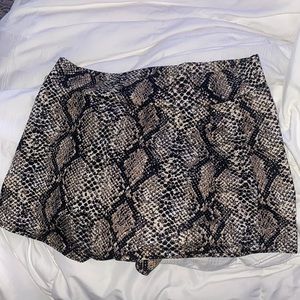 Girls snakeskin envelope skirt (skort bc there’s built in shorts under)